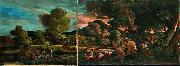 Nicolas Poussin Vue de Grottaferrata avec Venus, Adonis et une divinite fluviale Germany oil painting artist